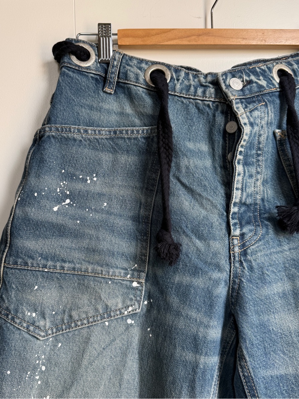 Free People Moxie Pull On Barrel Jeans - Picture 3 of 6